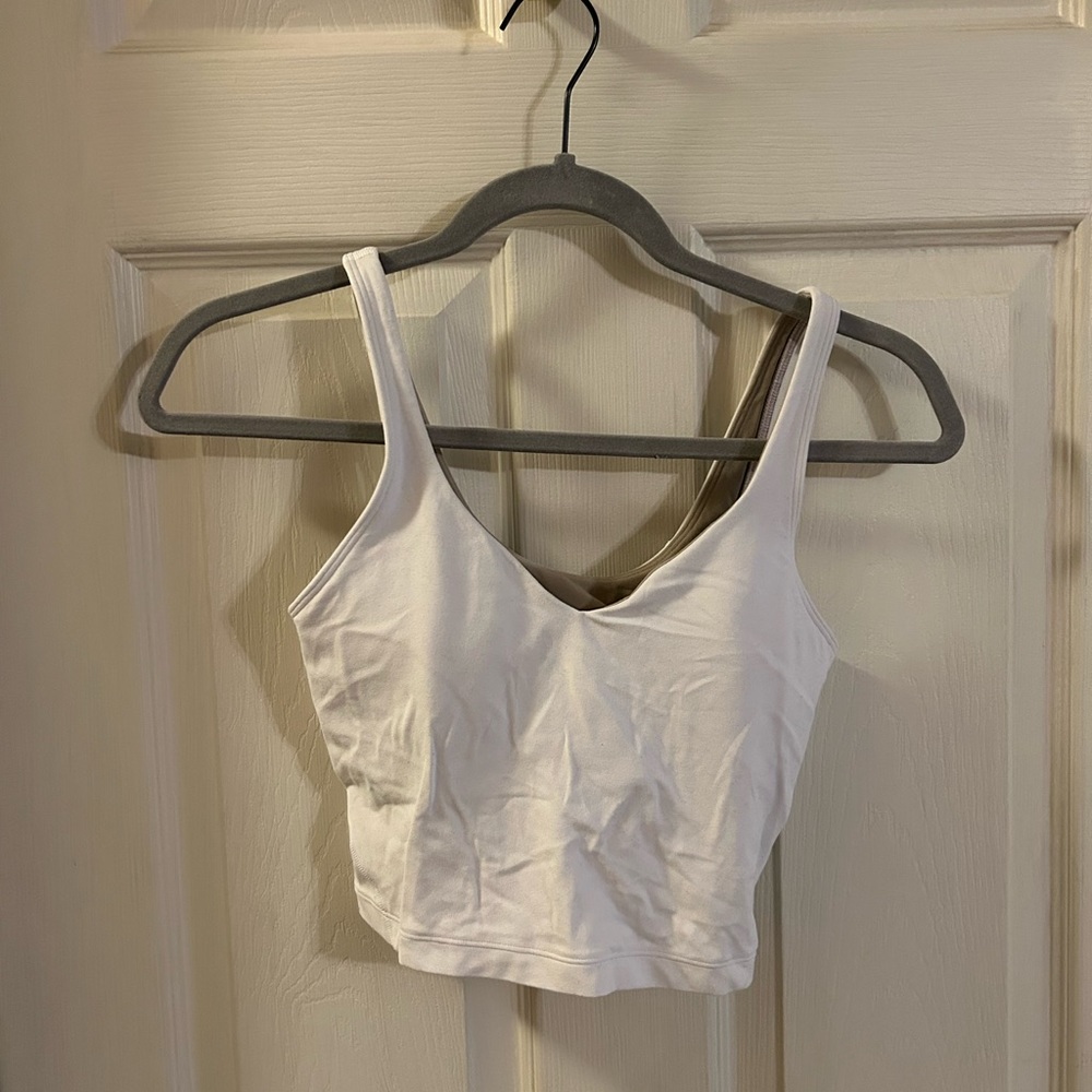 white lululemon align tank